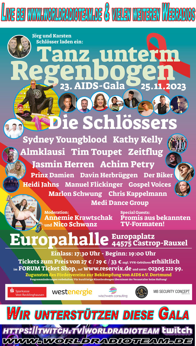 Aidsgala 2023 Tanz unterm Regenbogen