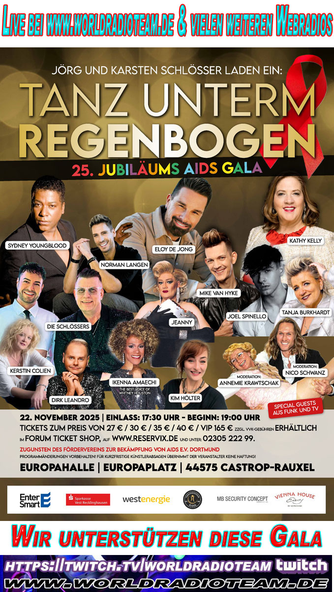 Aidsgala 2025 Tanz unterm Regenbogen